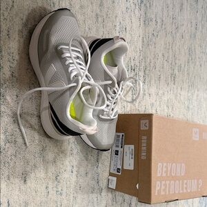 Veja White and Grey Athletic Sneakers